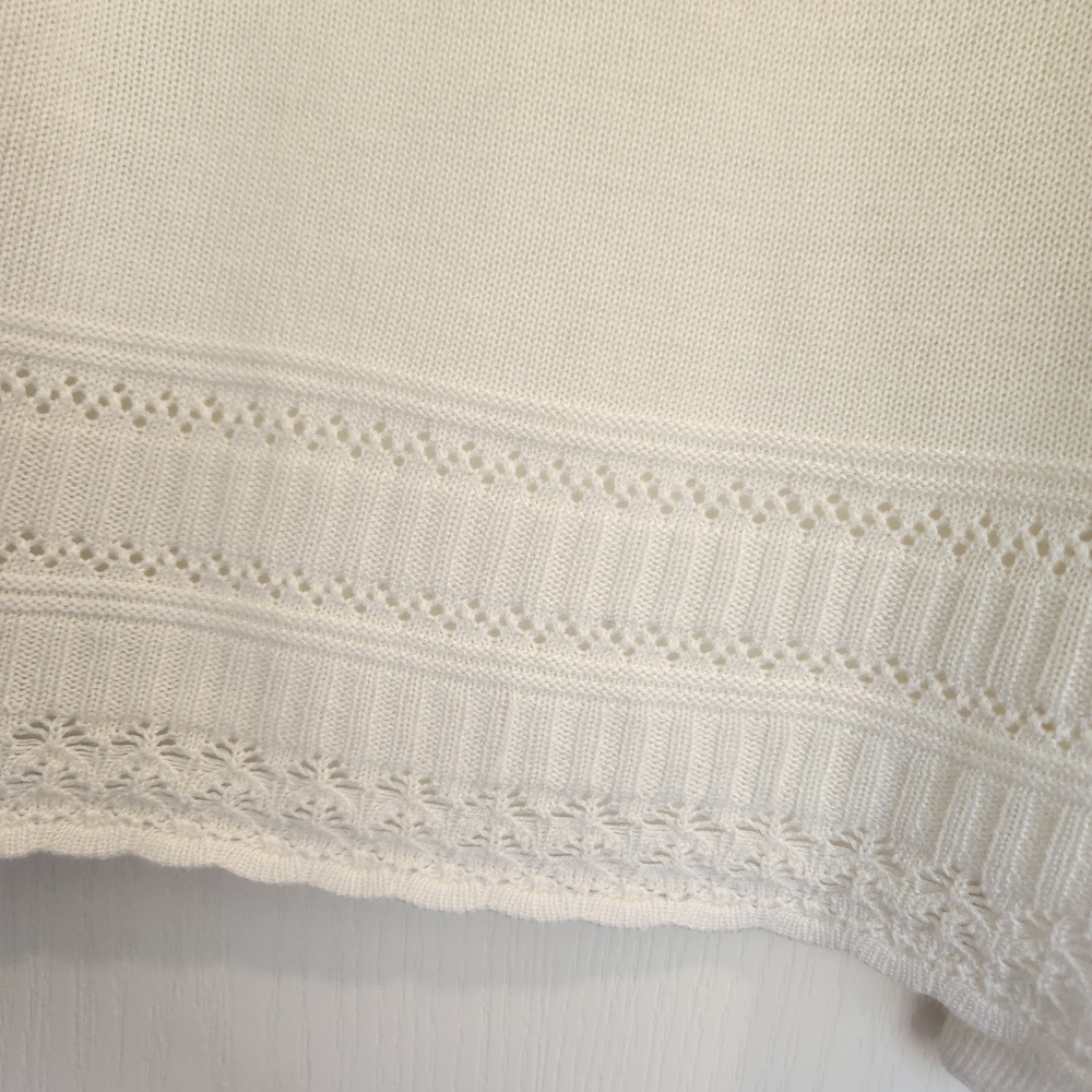 Liz Claiborne White Shrug Size M Euc* - Picture 4 of 4